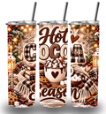 Christmas Hot Cocoa Themed Stainless Steel 20oz Custom Printed Tumbler