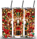 Christmas Themed Stainless Steel 20oz Custom Printed Tumbler