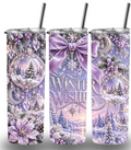 Christmas Themed Stainless Steel 20oz Custom Printed Tumbler