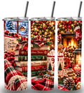 Christmas Themed Stainless Steel 20oz Custom Printed Tumbler