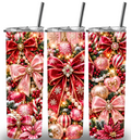 Christmas Themed Stainless Steel 20oz Custom Printed Tumbler