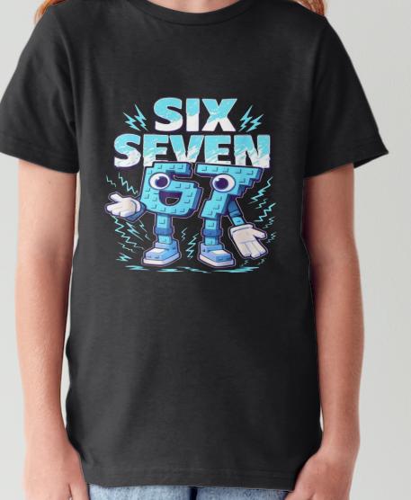 67 Brainrot Kids Meme Themed Custom Printed T-shirt (Sizes: 3-15 Years)