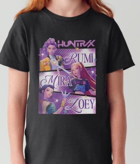 Kpop Themed Custom Printed T-shirt (Sizes: 3-15 Years)