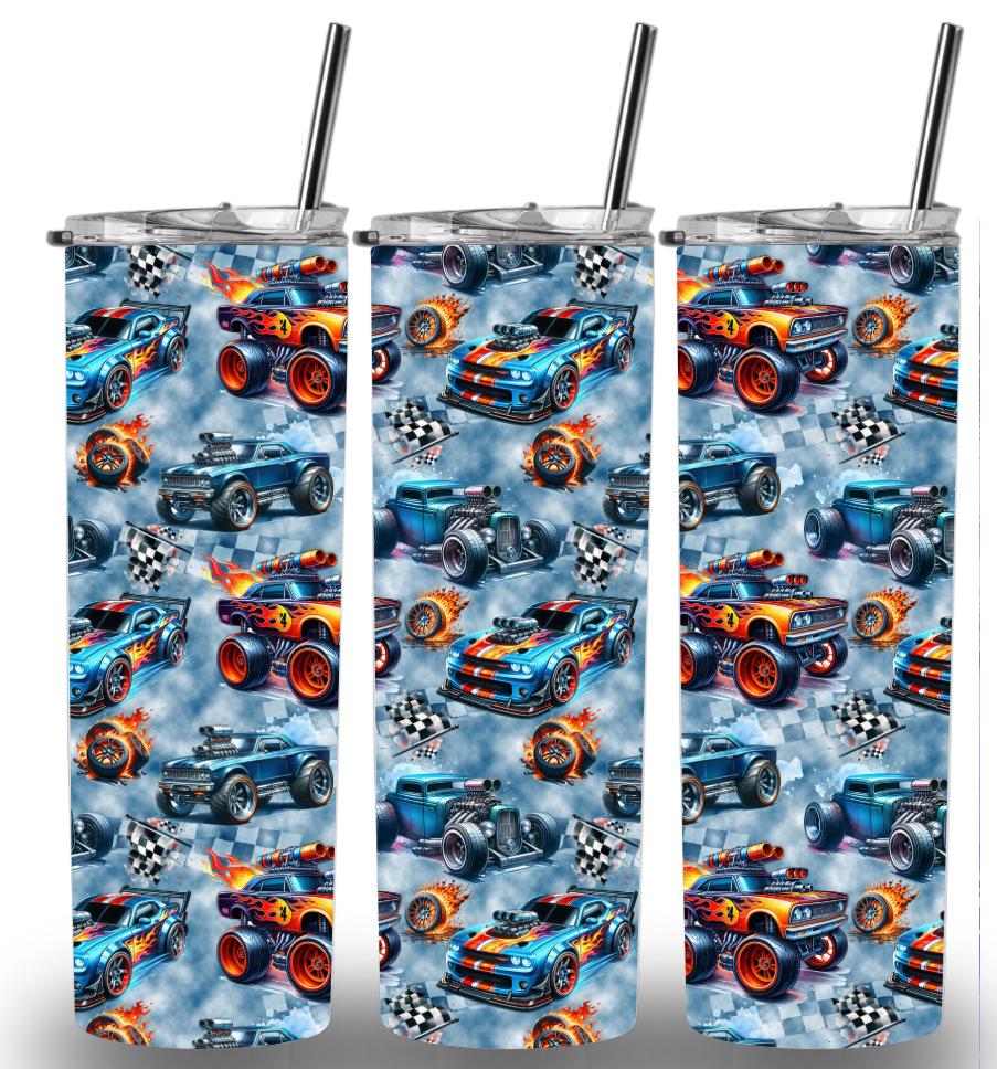 Monster Trucks 20oz Custom Printed Tumbler