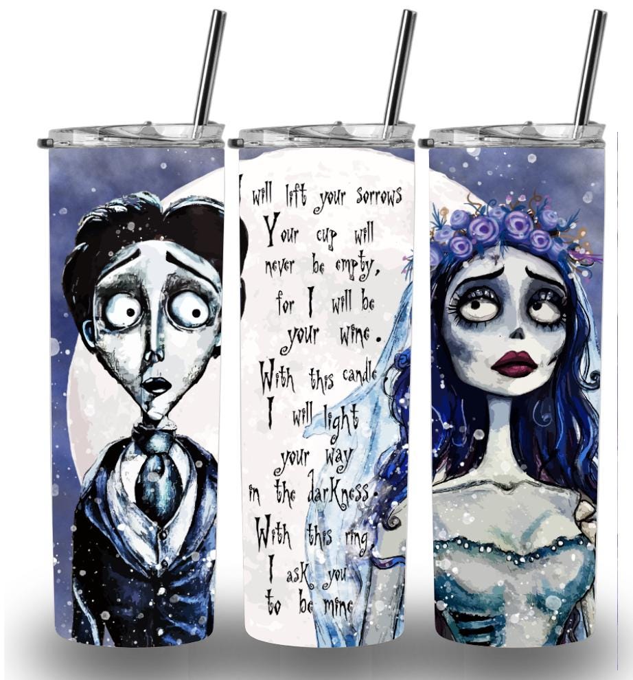 Corpse Bride 20oz Custom Printed Tumbler