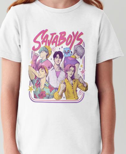 Kpop Sajaboys Themed Custom Printed T-shirt (Sizes: 3-15 Years )