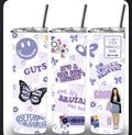 Olivia Rodrigo purple and white 20oz Custom Printed Tumbler