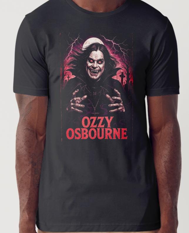 Ozzy Osborne Themed Custom Printed T-Shirt / Hoodies (Size Available S - 4XL)