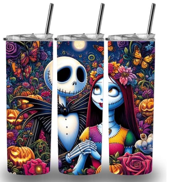 Nightmare before Christmas large print 20oz Custom Printed Tumbler
