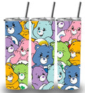 Carebear rainbow 20oz Custom Printed Tumbler