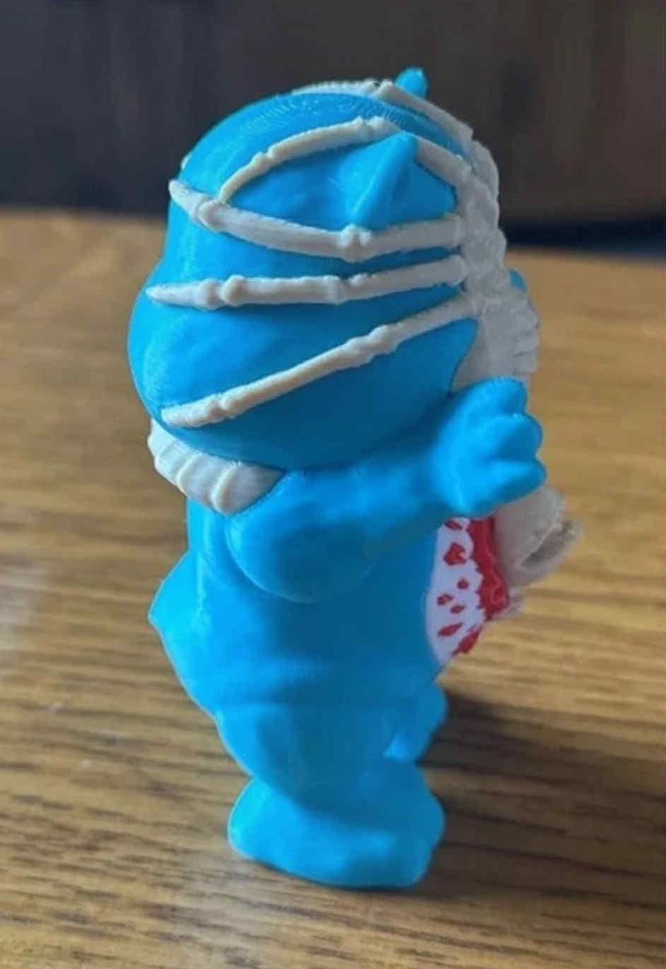 Care bear Face-hugger Figure 3D Printed Hug with a Twist of Sci-Fi Cuteness!