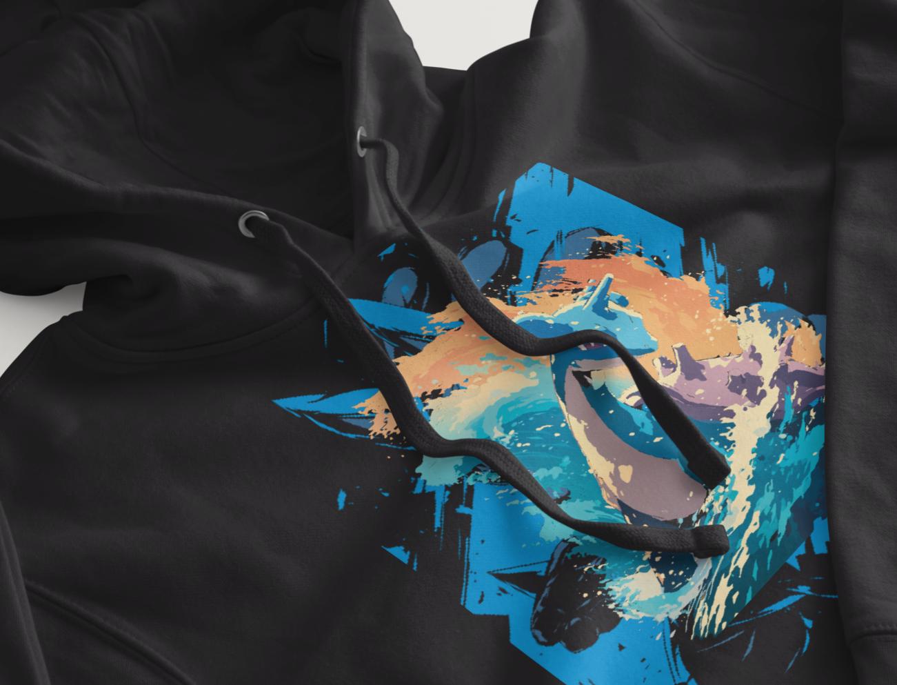 Pokemon Laprus Themed Custom Printed Hoodies (Size Available S - 4XL)