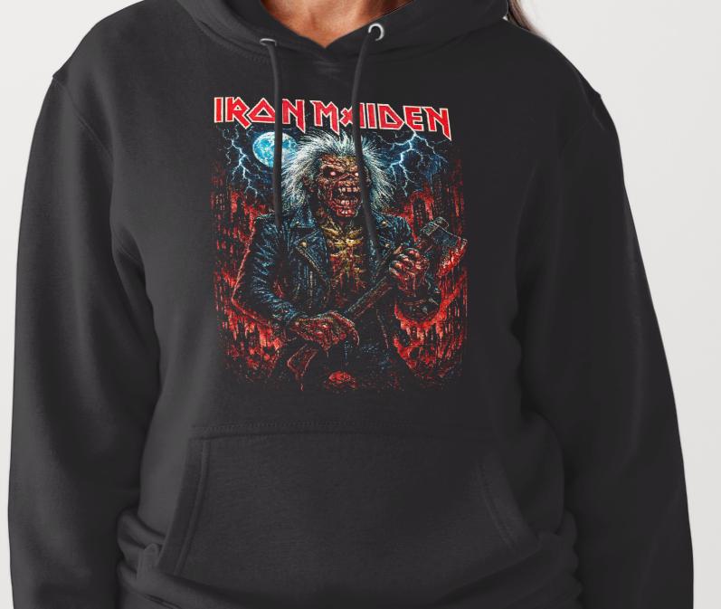 Iron Maiden Custom Printed Hoodies (Size Available S - 4XL)