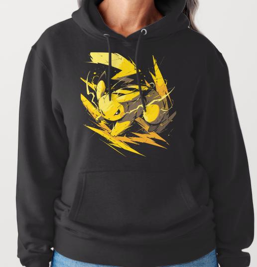 Pokemon Pikachu Custom Printed Hoodies (Size Available S - 4XL)