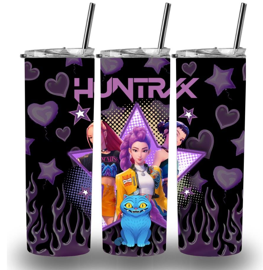 K-Pop Demon Hunters Music 20oz Custom Printed Tumbler