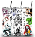 Nightmare before Christmas 20oz Custom Printed Tumbler