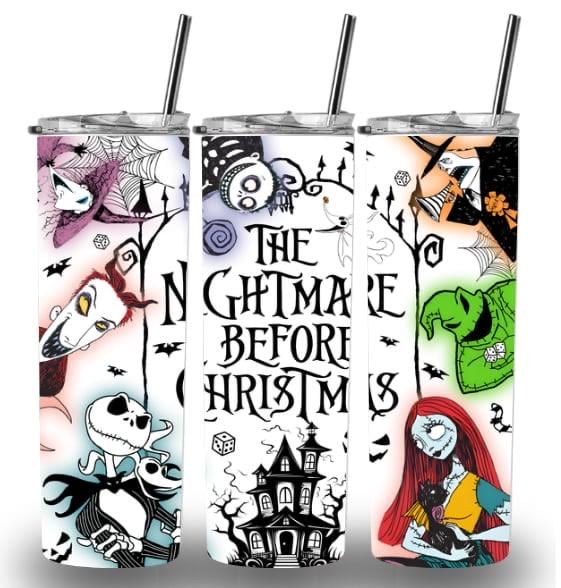 Nightmare before Christmas 20oz Custom Printed Tumbler