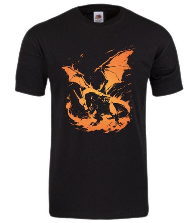 Pokemon Charizard Custom Printed T-shirt (Size Available XS - 4XL)