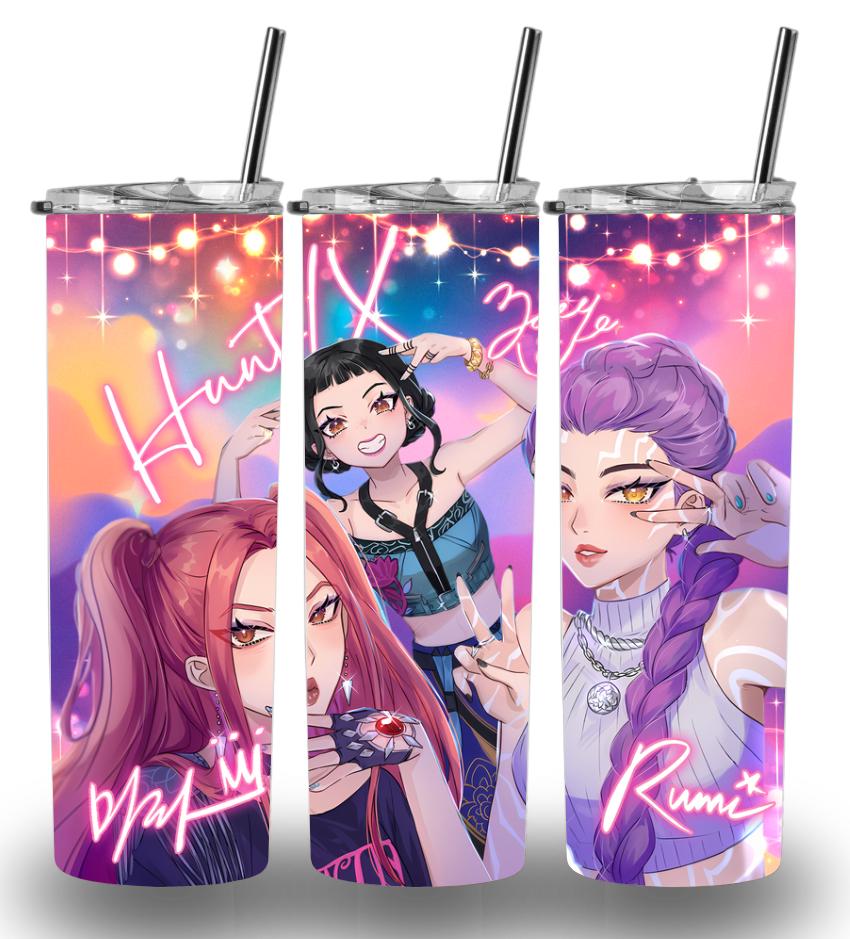 K-Pop Demon Hunters Music 20oz Custom Printed Tumbler