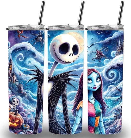 Nightmare before Christmas large print 20oz Custom Printed Tumbler