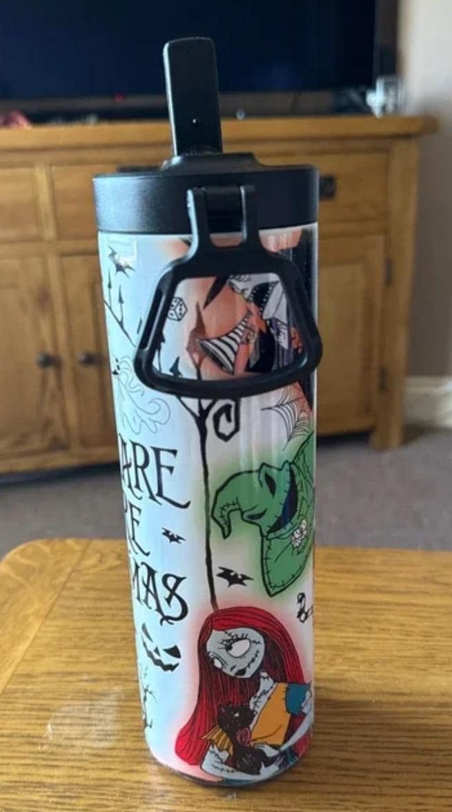 The Nightmare Before Christmas 20oz Screw Lid Custom Printed Tumbler