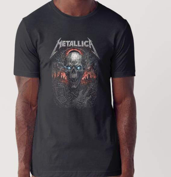Metalica Rock Bands Custom Printed T-shirt (Size Available XS - 4XL)