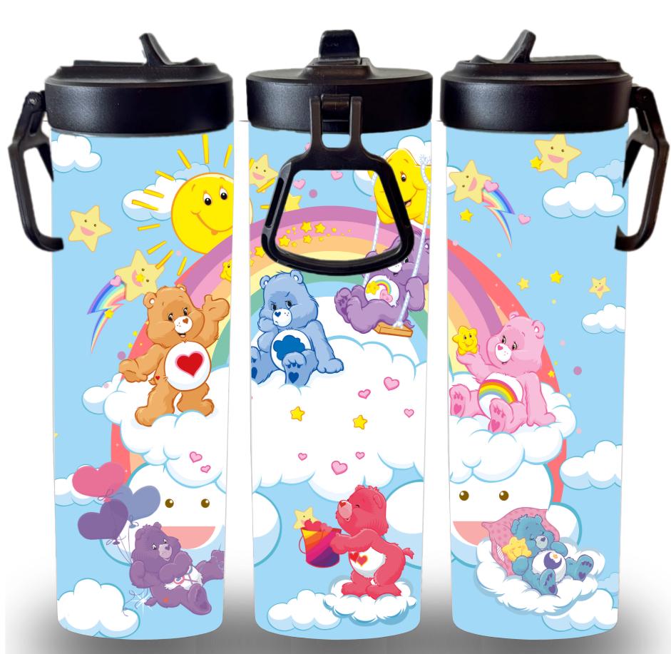 Carebears Themed 20oz Screw Lid Custom Printed Tumbler