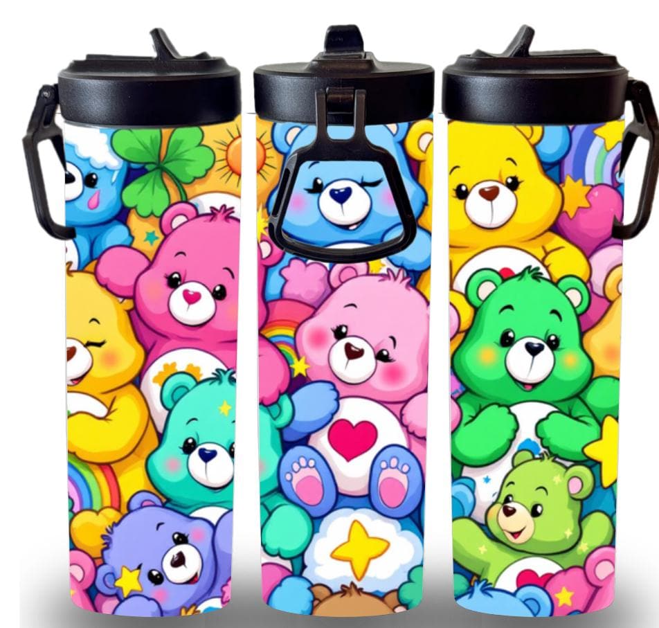 Carebears Themed 20oz Screw Lids Custom Printed Tumbler