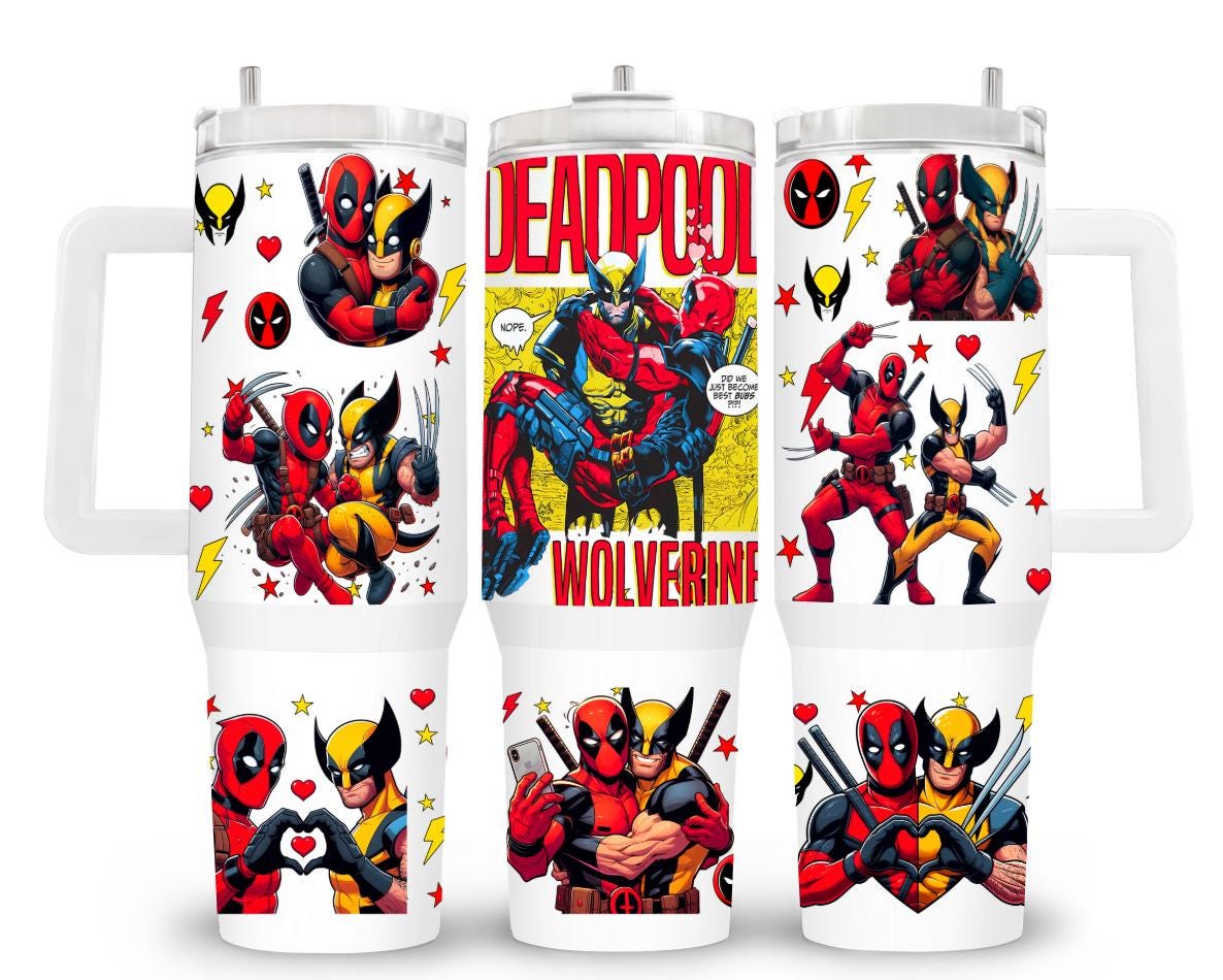 SuperHeroes 40oz stainless Steel Insulated Tumbler