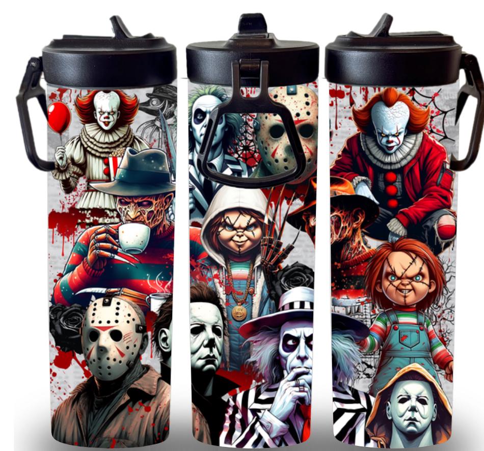 Horror 20oz Screw Lids Custom Printed Tumbler