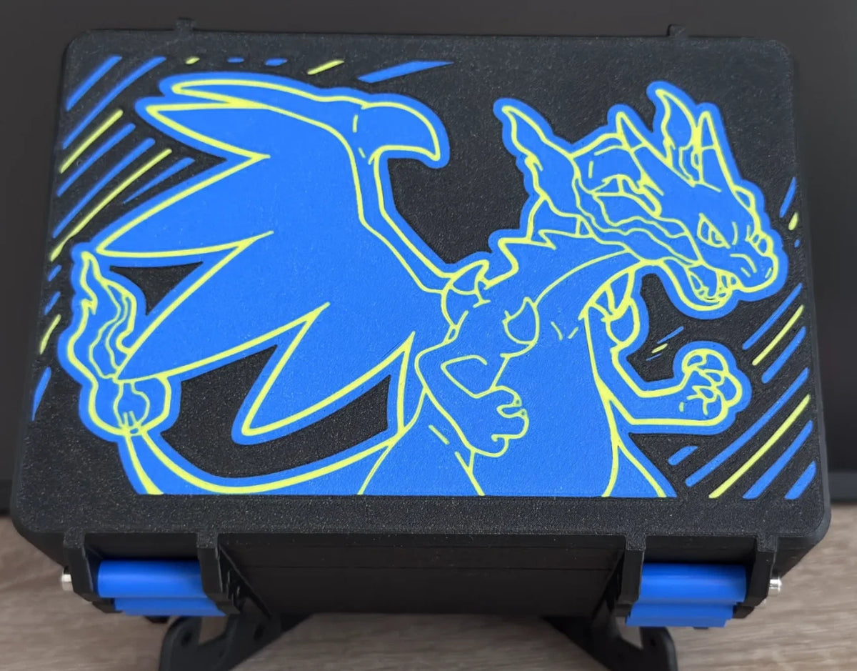 Pokemon Charizard Toploader Rugged Box upto 100 cards