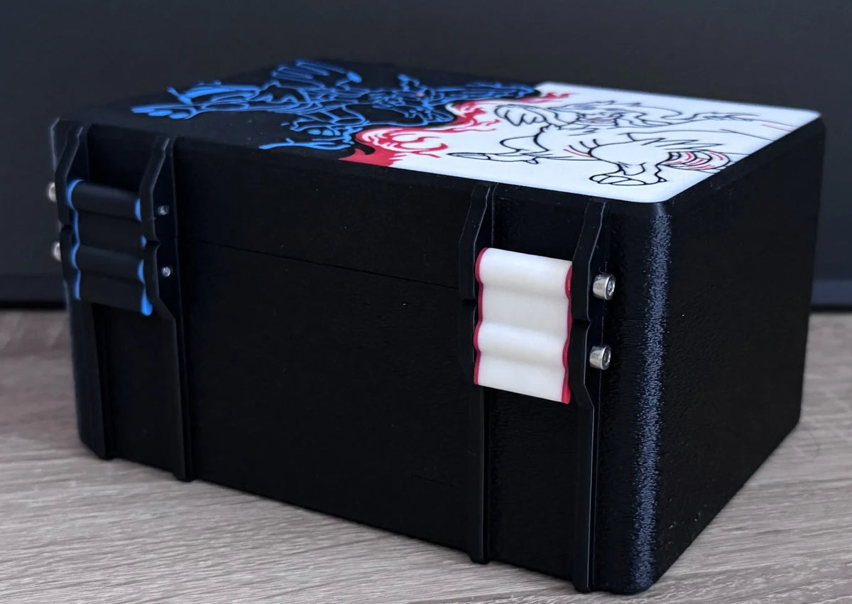Zekrom and Reshiram Toploader Rugged Box upto 100 cards