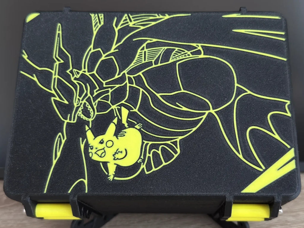 Pokemon Pikachu & Zekrom Toploader Rugged Box upto 100 cards