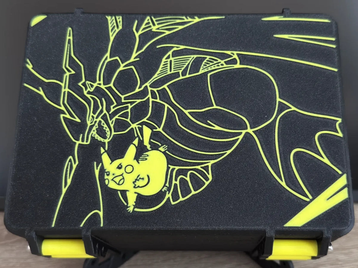 Pokemon Pikachu & Zekrom Toploader Rugged Box upto 100 cards